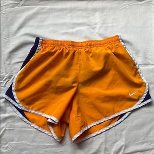 Youth Girls Women Nike Orange Purple Tempo Running Shorts